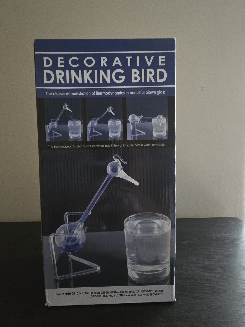 Glass Decorative Drinking Thermodynamic Bird